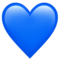Blue Heart emoji on Apple
